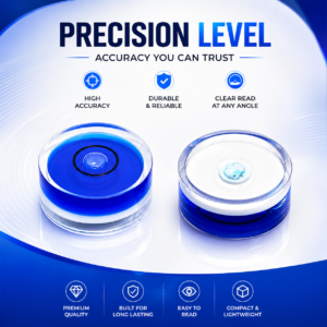 Premium Blue Circular Bubble Spirit Level Premium Circular Bubble Spirit Level Tool