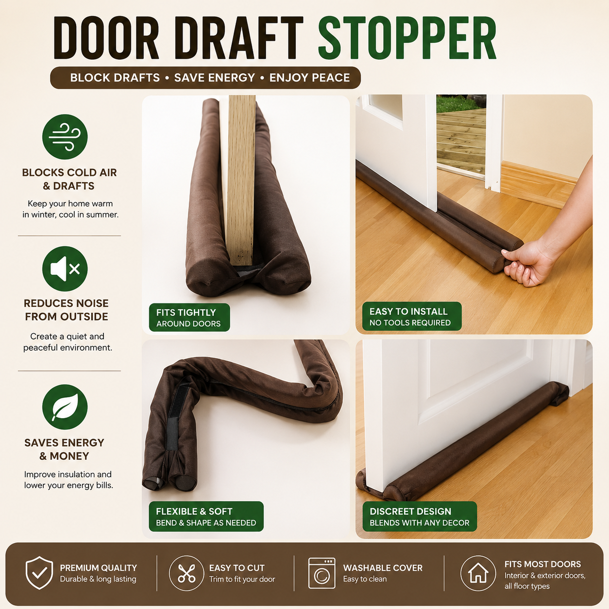 Special Door Dust Stopper Insect Under Bottom Seal Protector Twin Guard For Door and Window