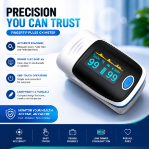 Digital Fingertip Pulse Oximeter Blood oximeter SpO2 oxygen