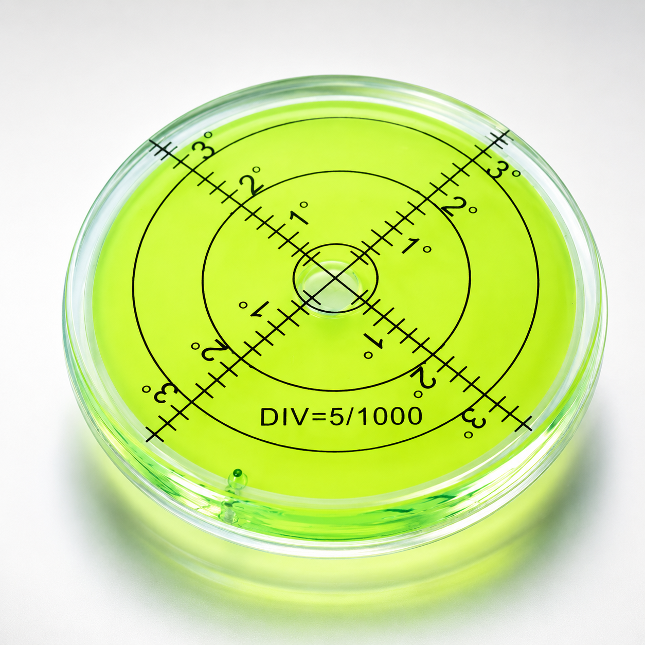Bubble Spirit Level Circular Bullseye Inclinometer measuring level