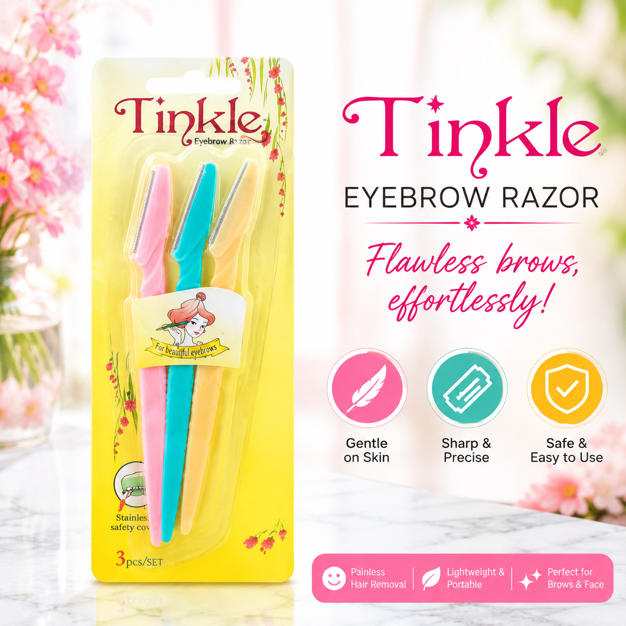 Ultimate Tinkle Eyebrow Razor Easily Remove Hair For Women