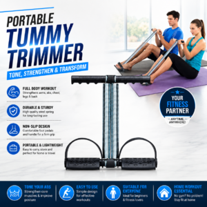 Double Spring Tummy Trimmer Exercise Tool Equipment for Tummy / Biceps / Triceps for Women & Men