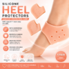 Comfort Silicone Heel Cushions Cups Gel Sleeve Foot Protection Pads Silicone Heel Cushions Gel Sleeves for Cracked Heels