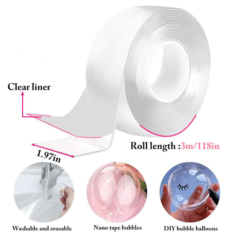 Ultimate Nano Tape Balloon DIY Kit | Create Fun Plastic Bubbles & Crafts | Double-Sided Tape for Birthday & Pool Party Décor