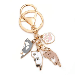 Ultimate Kawaii Cat Keychain Pet Paw Key Ring Animal Footprint Key Chains Souvenir Gifts For Women Men Cay Keys DIY Handmade Jewelry