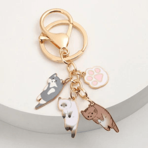 Ultimate Kawaii Cat Keychain Pet Paw Key Ring Animal Footprint Key Chains Souvenir Gifts For Women Men Cay Keys DIY Handmade Jewelry