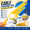 Efficient Mini Wire Cable Stripper Cutter Yellow UTP/STP Telephone Wire Stripping Tool, Compact Precision Peeler Plier