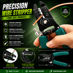 Professional CT-1107 Capillary Tube Cutter Tool & Wire Stripper Flaring Tool, Precision Capillary Scissors for HVAC & Repair Work