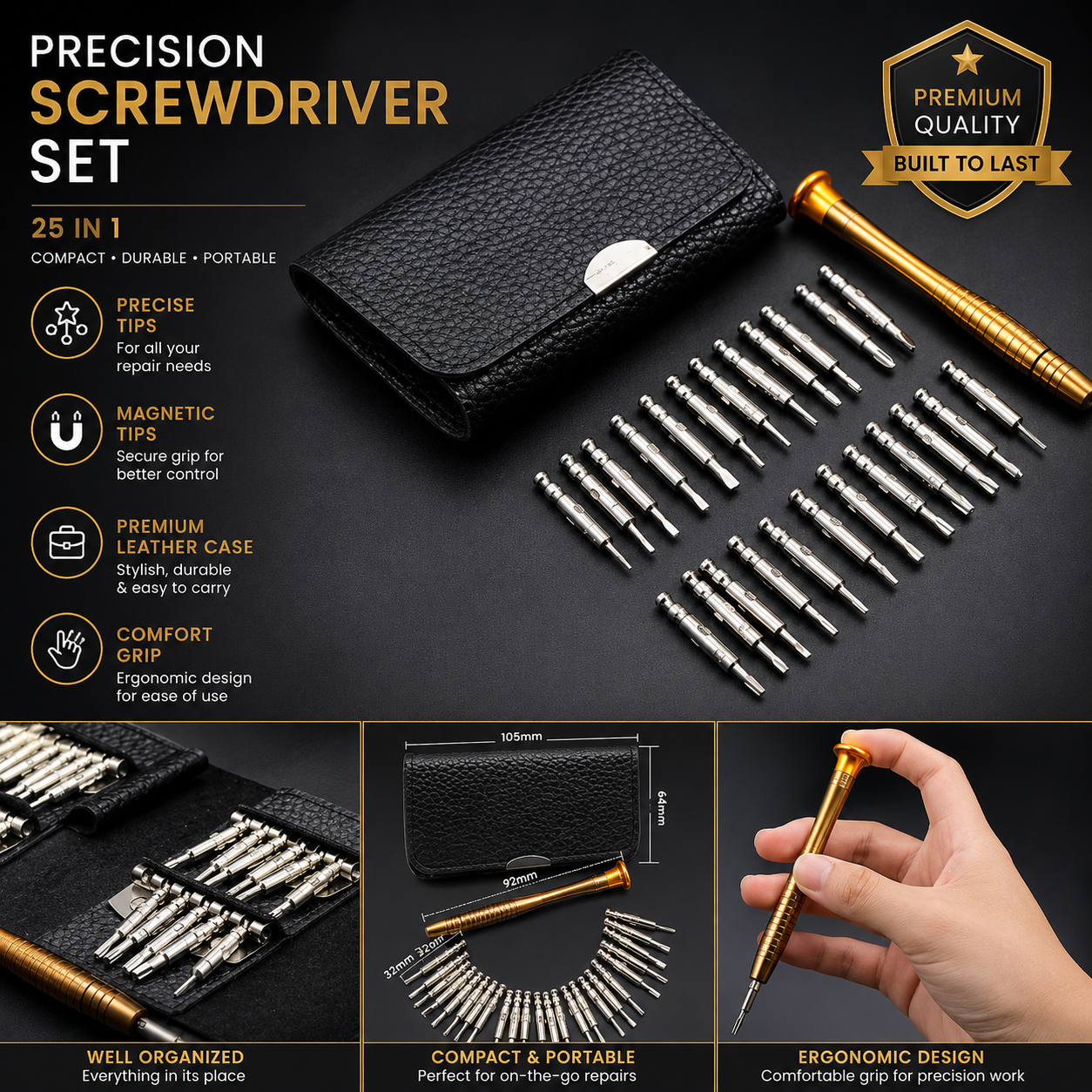 Ultimate 25 in 1 Multifunctional Screw Driver Bit Set DIY Mobile Notebook Laptop