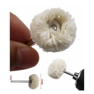 3.0 handle wool wheel amber polishing handle grinding head Jewelry