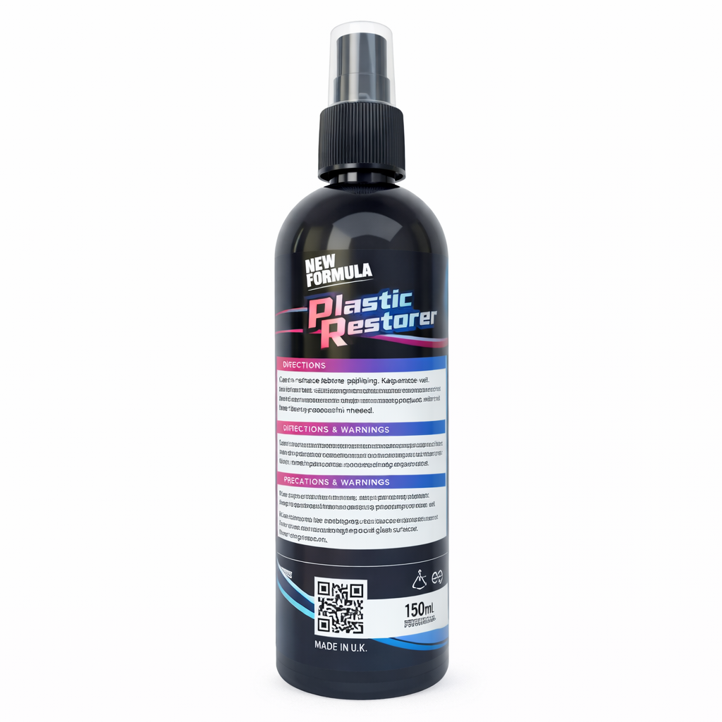 Powerful New Formula Plastic Restorer Restore Shine & Protect Faded Plastic Surfaces