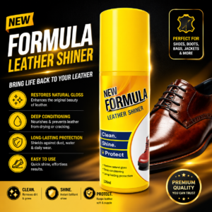 Long Lasting New Formula Leather Shiner 120ml Shine & Leather Protection