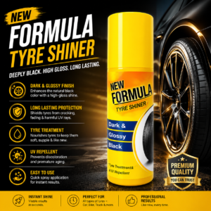 New Formula Tyre Shiner 120ml Long Lasting Shine & Ultimate Tyre Protection