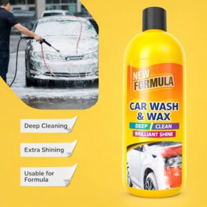 Premium Car Wash & Wax ShampooNew Formula Deep Clean & High Gloss Shine