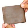 Raw Leather Bi-Fold Wallet